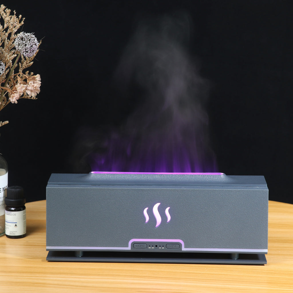 EmberGlow™ 3D Flame Humidifier & Aroma Diffuser
