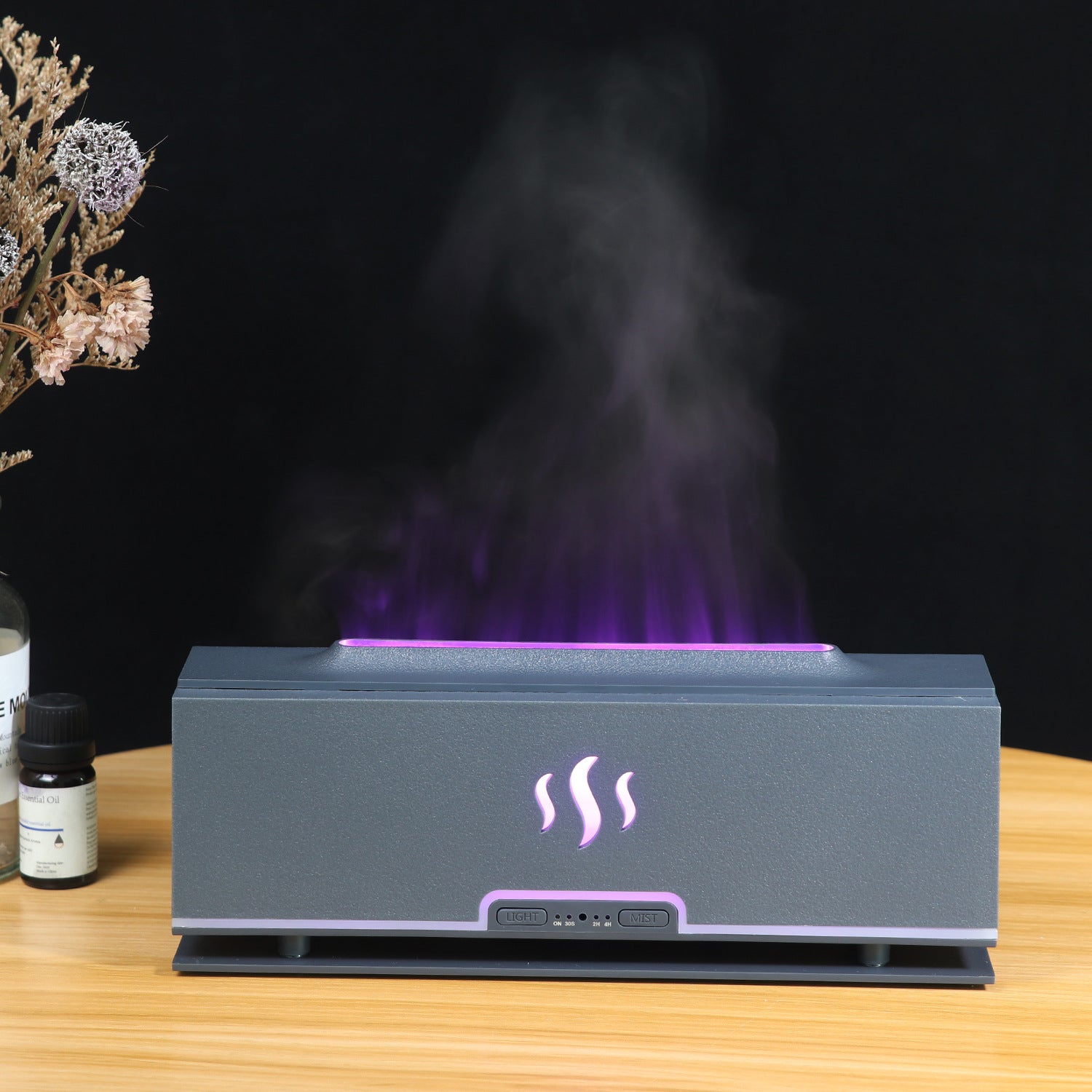 EmberGlow™ 3D Flame Humidifier & Aroma Diffuser